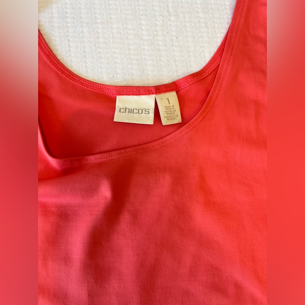 Sold…CHICO’S Coral Tank Top - Picture 6 of 8